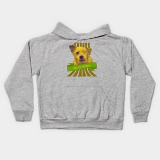 Bad to the bone one eyed dog Kids Hoodie